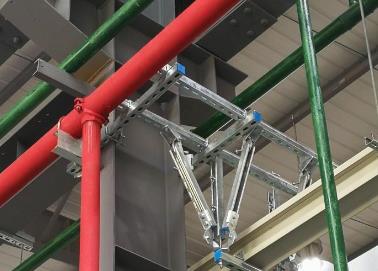 溪湖该抗震支架的整体式支吊架结构协调性好